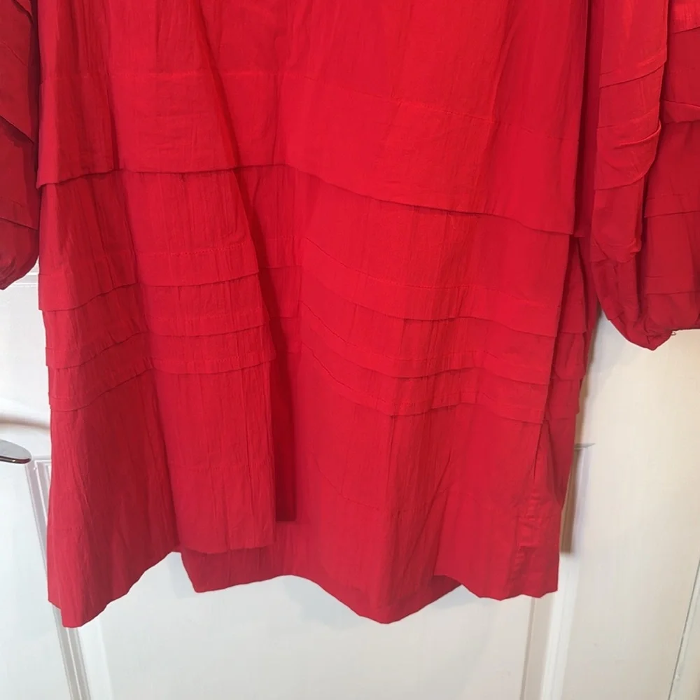 Pomander Place Tuckernuck Red Chelsea Dress Size Medium - Picture 4 of 8